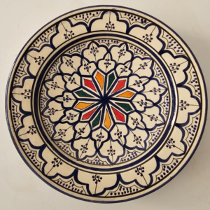 Handmade Moroccan Ceramic Plate - V1