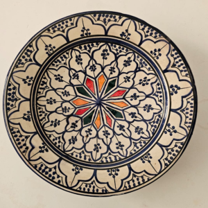 Handmade Moroccan Ceramic Plate - V2