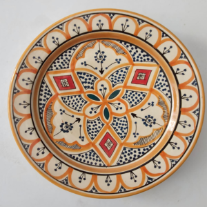 Handmade Moroccan Ceramic Plate - V4